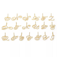 Load image into Gallery viewer, Parisian Script Initial Necklace
