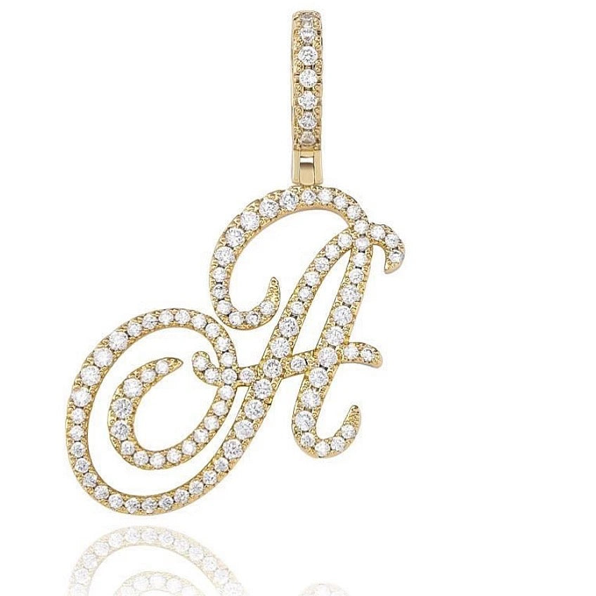 Parisian Script Initial Necklace